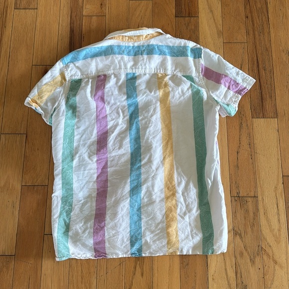 American Eagle | short sleeve | button down | 100 % cotton | striped shirt | M - Picture 5 of 5
